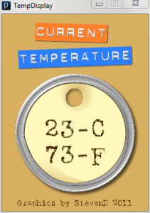 Stevens Temperature Display