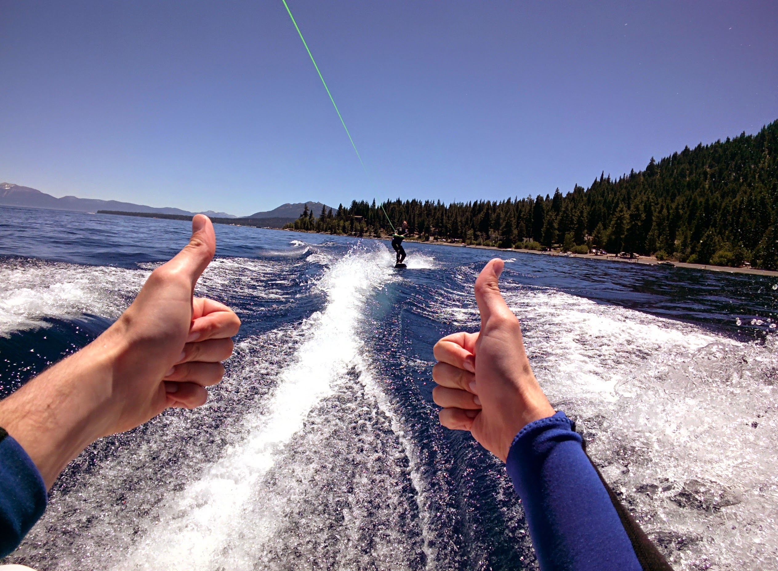 waterskiing